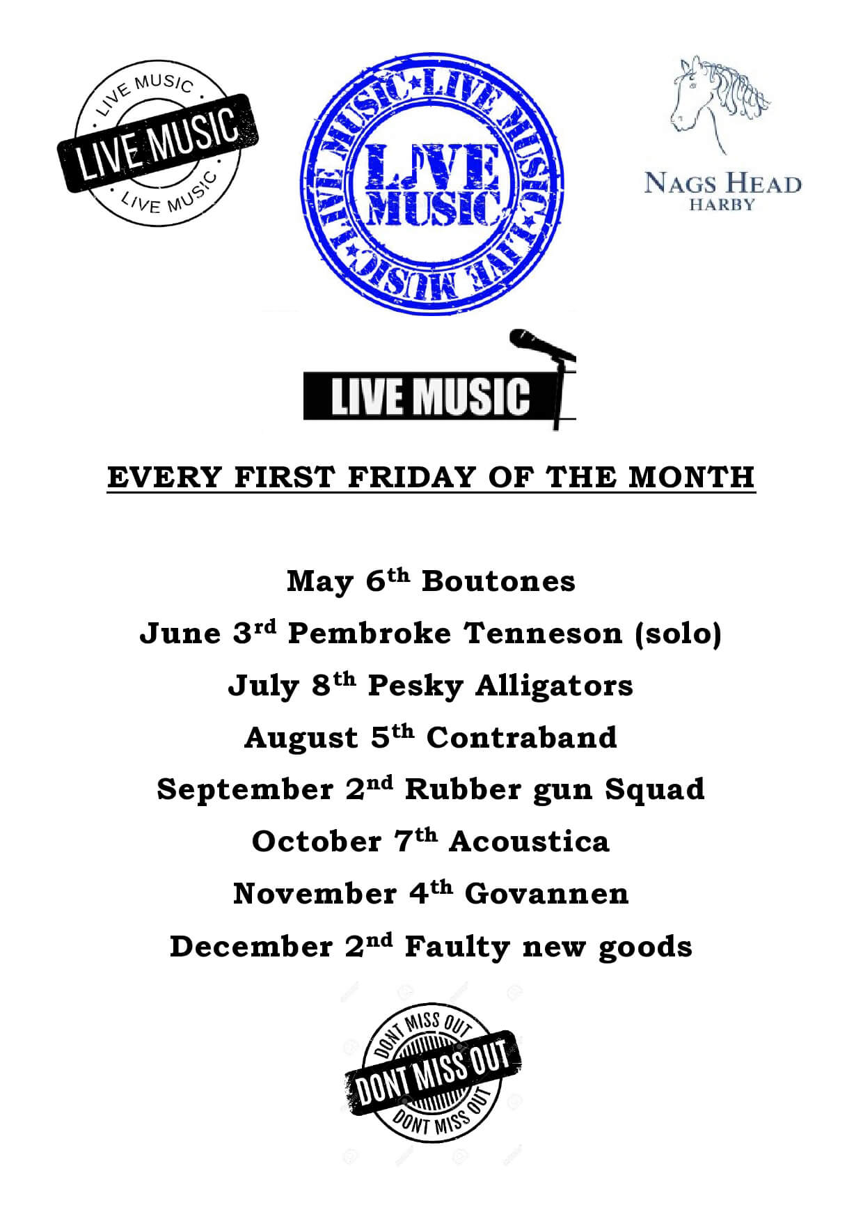 Events Functions Nags Head Harby